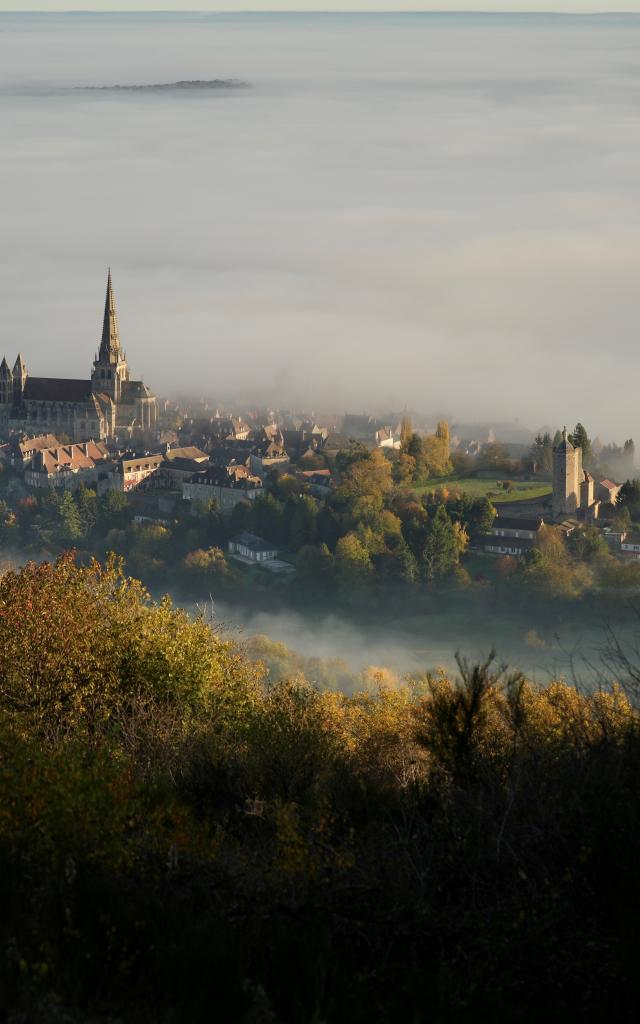 autun van bovenaf gezien