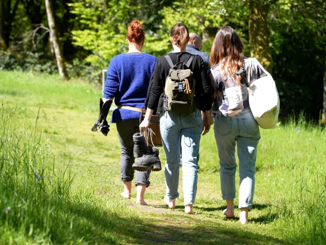 hiking with birds of prey