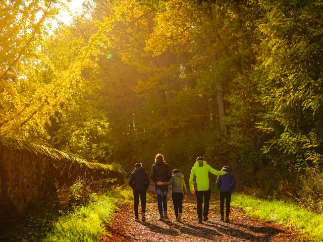 Herbstlicher Familienspaziergang Autunois Morvan