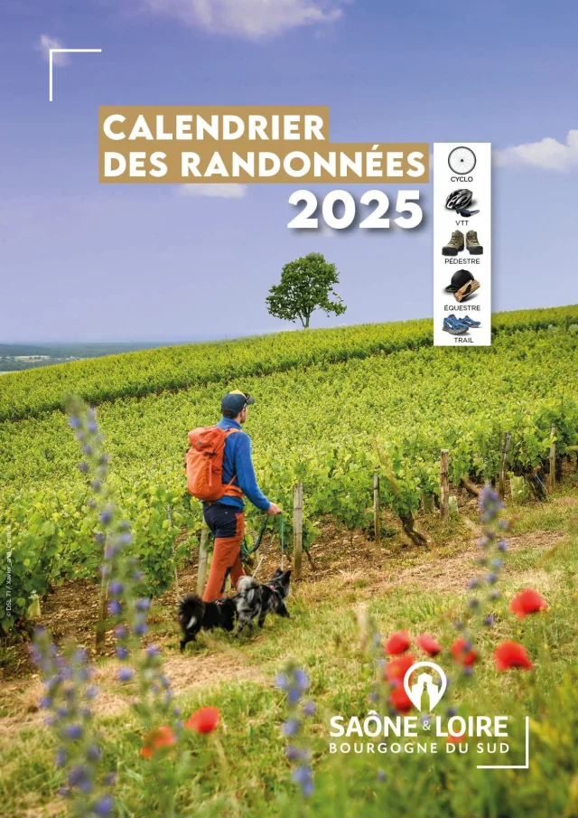 Calendrier des randonnées 2025 en Saône et Loire